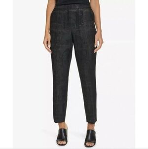 NWOT Calvin Klein Metallic Jacquard Ankle Pants